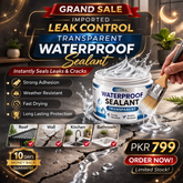 Grand Sale - Imported Leak Control Transparent Waterproof Sealant for Leaks and Cracks