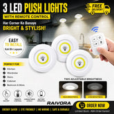 Wireless LED Cabinet Light Remote Control Set Of 3